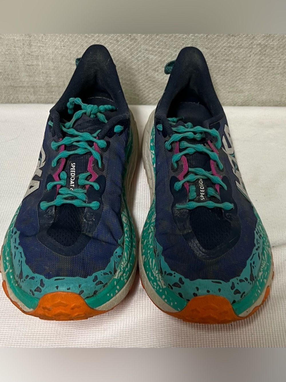Hoka speedgoat Women's Navy Teal Orange Speed  Running Shoes